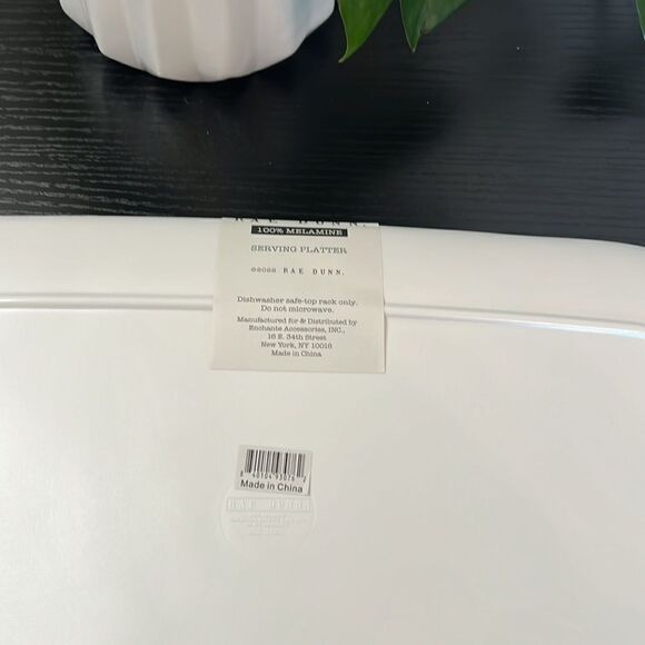 Rae Dunn Melamine SNACK TIME. Large Platter - NWT - Picture 5 of 6